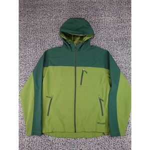 Double Diamond Softshell Jacket Mens XL Green Fleece Lined Hooded Outdoor 11880